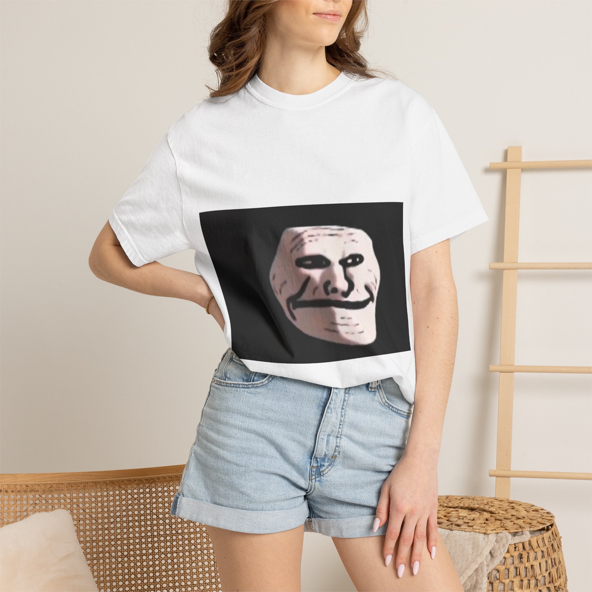 Grinning Meme Face T-Shirt | Internet Troll Graphic Tee
